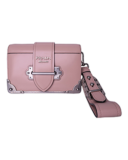 Mini Cahier Shoulder Bag, Leather, Pink, DB & Receipt, 2018,B